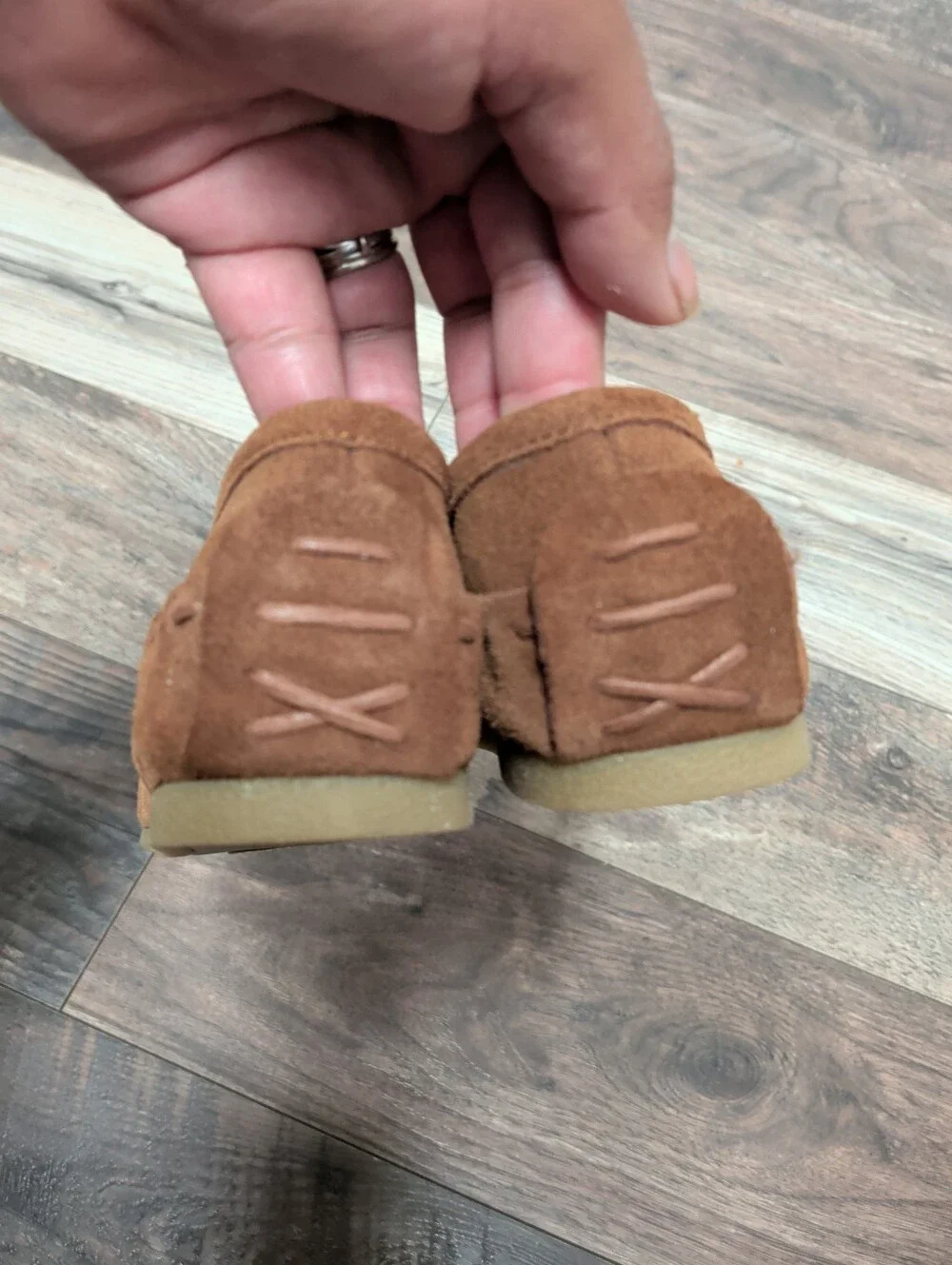 Juil Bumi Terra Brown Suede Moccasin Grounding Copper Shoes Natural Hippie Sz 7